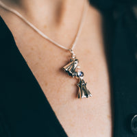 BOO! - Sterling Silver & Moonstone Necklace