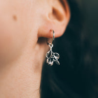 MISTLETOE - Sterling Silver Hoops