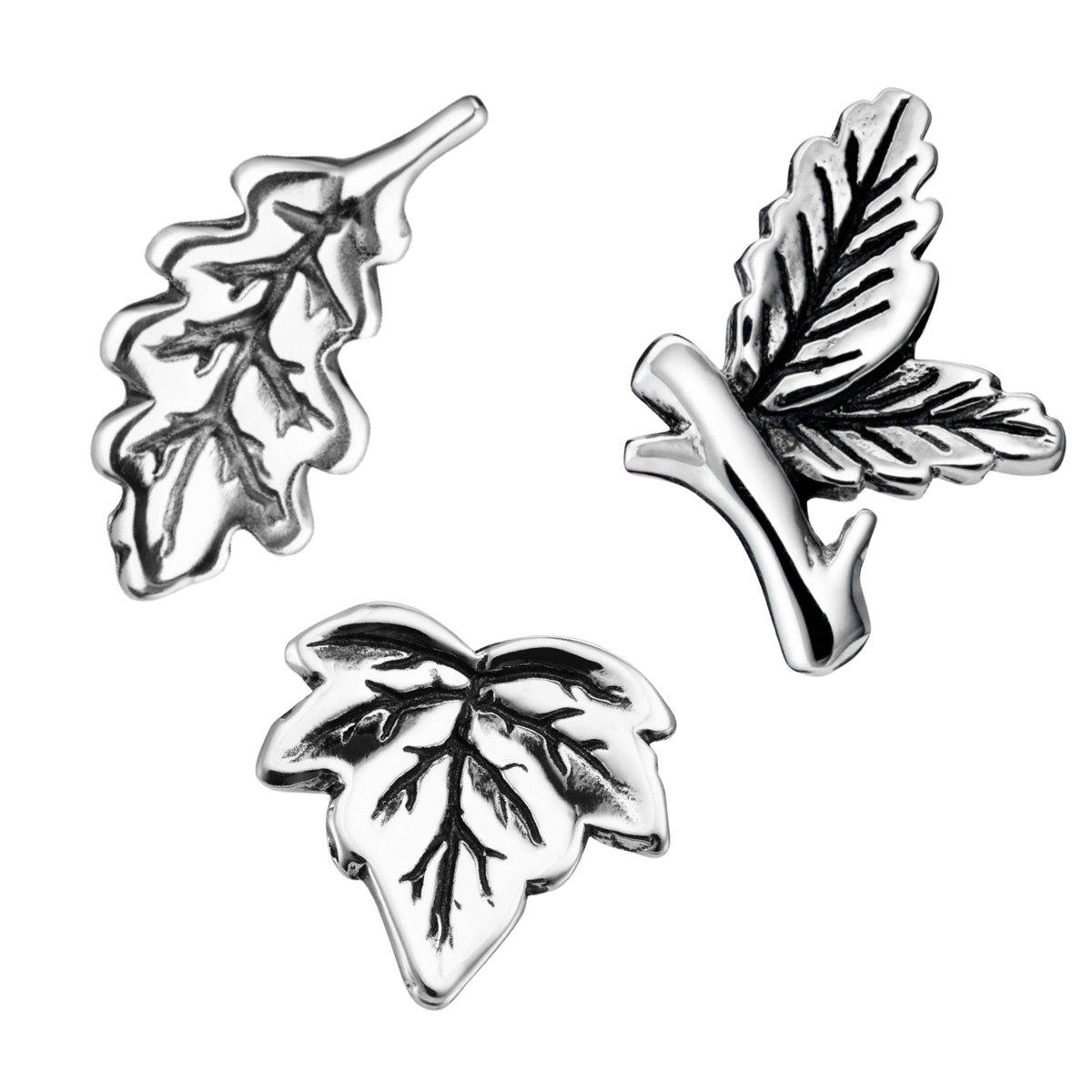 FALLEN LEAVES SET - Sterling Silver Studs