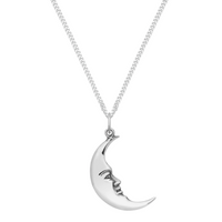 MOON MAN - Sterling Silver Necklace