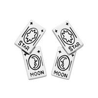 sterling silver tarot card stud earrings alt gothic alternative jewellery