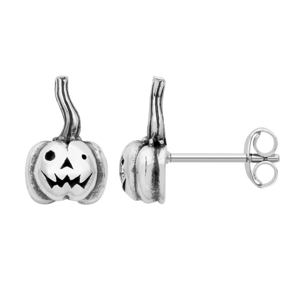 ROLY the PUMPKIN - Sterling Silver Studs