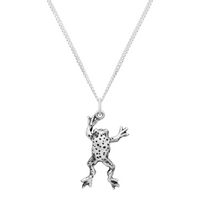DANCING FROG - Sterling Silver Necklace