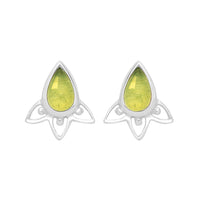 ARIA - Peridot & Sterling Silver Studs