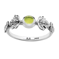 HEDERA - Peridot & Sterling Silver Ring