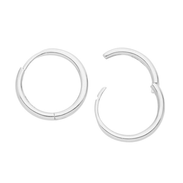 LUNA - Sterling Silver Hoops SINGLE HOOP