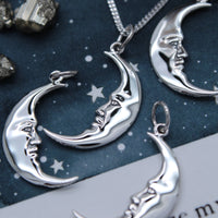 MOON MAN - Sterling Silver Necklace