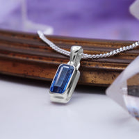 MIDNIGHT WATERS  - Sterling Silver & Kyanite Necklace