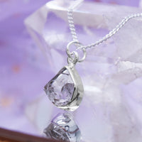 STAR BRIGHT  - Sterling Silver & Herkimer Diamond Necklace