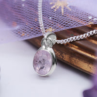 HEART SONG  - Sterling Silver & Morganite Necklace