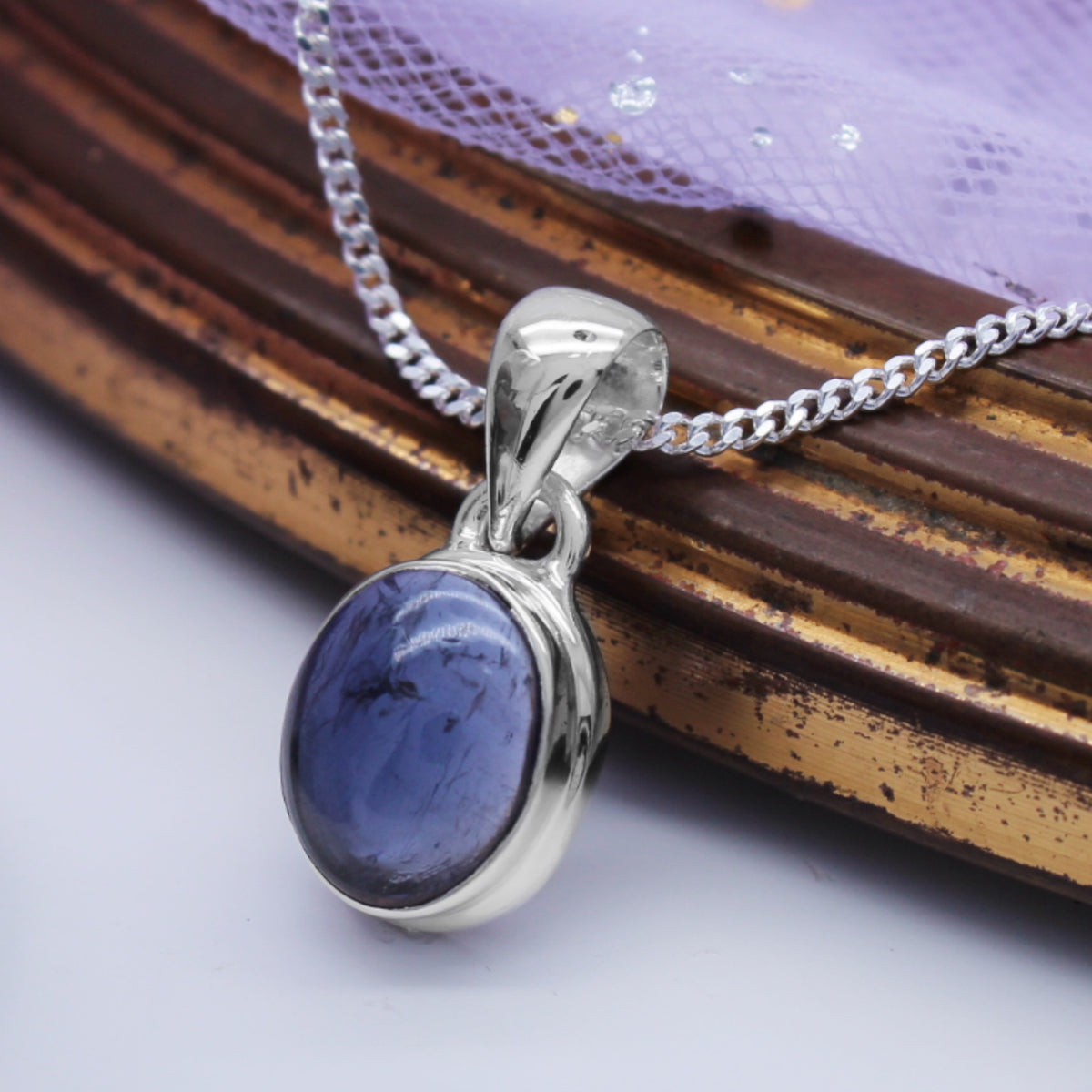 SERENITY  - Sterling Silver & Iolite Necklace