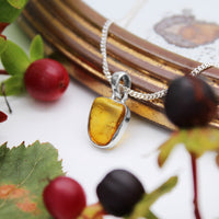 GOLDEN HOUR - Sterling Silver & Amber Necklace