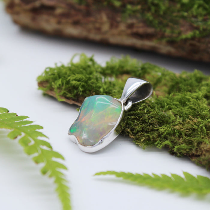 OPAL - Sterling Silver & Opal Pendant SECONDS
