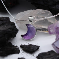 LAVENDER MOON - Sterling Silver & Amethyst Necklace