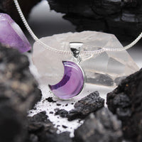 LAVENDER MOON - Sterling Silver & Amethyst Necklace