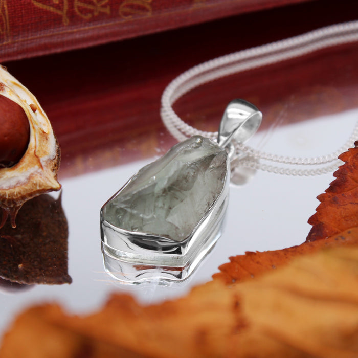 EVERGREEN - Sterling Silver & Green Amethyst Necklace