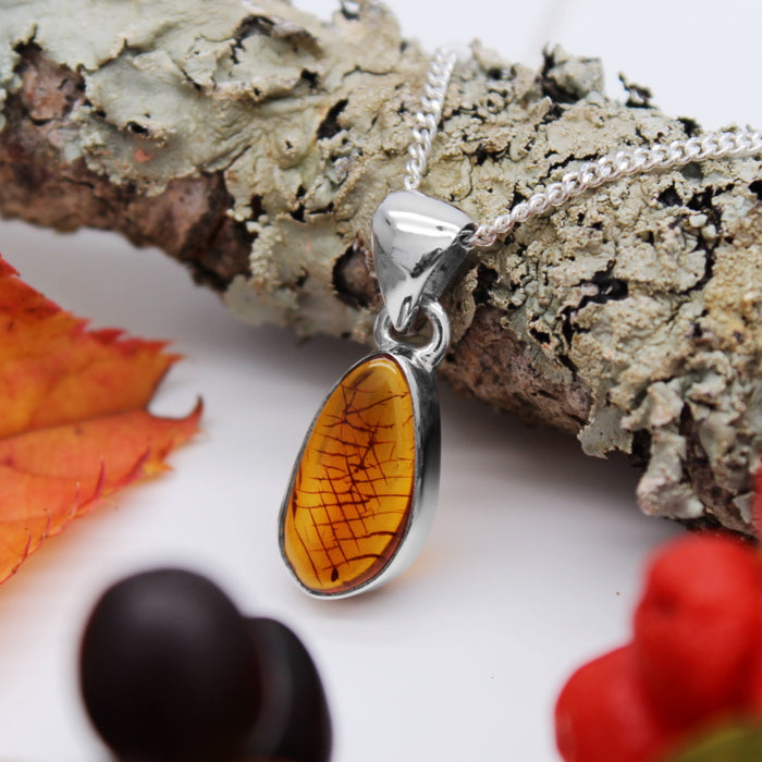 GOLDEN HOUR - Sterling Silver & Baltic Amber Necklace