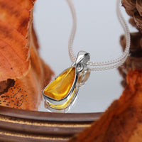 GOLDEN HOUR - Sterling Silver & Baltic Amber Necklace