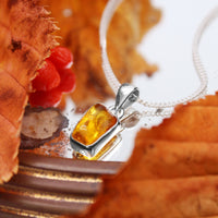 GOLDEN HOUR - Sterling Silver & Baltic Amber Necklace
