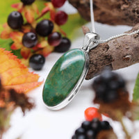 IVY - Sterling Silver & Fuchsite Necklace