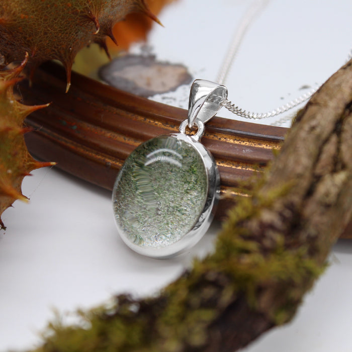 MOSS - Sterling Silver & Lodolite Necklace