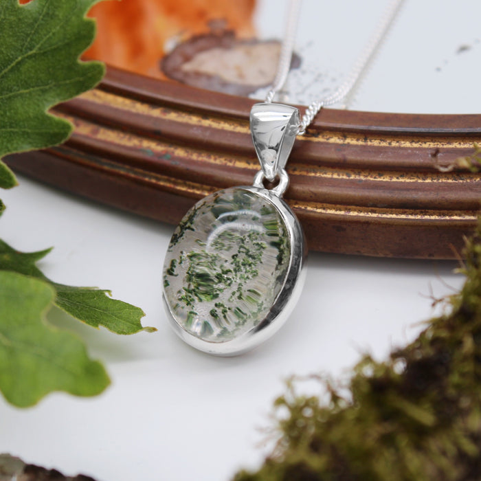 MOSS - Sterling Silver & Lodolite Necklace
