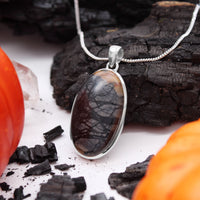 FORGOTTEN FOREST - Sterling Silver & Picasso Jasper Necklace