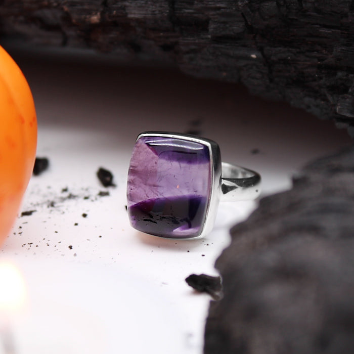 POTION - Sterling Silver & Star Amethyst Ring - US 7