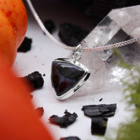 STORMY SKIES - Sterling Silver & Mystic Merlinite Necklace