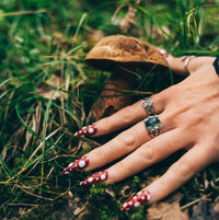 WOODLAND WHISPER - Moss Agate & Sterling Silver Ring