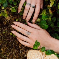 FABLE - Moss Agate & Sterling Silver Ring