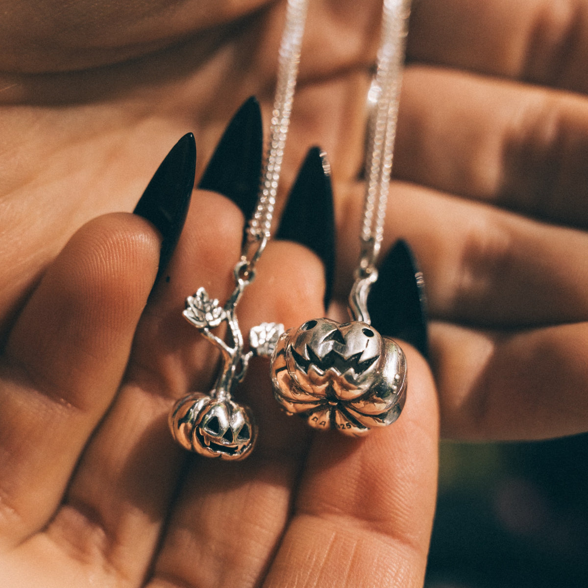 ROLY the PUMPKIN - Sterling Silver Necklace