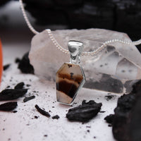 GLOOM - Sterling Silver & Montana Agate Necklace