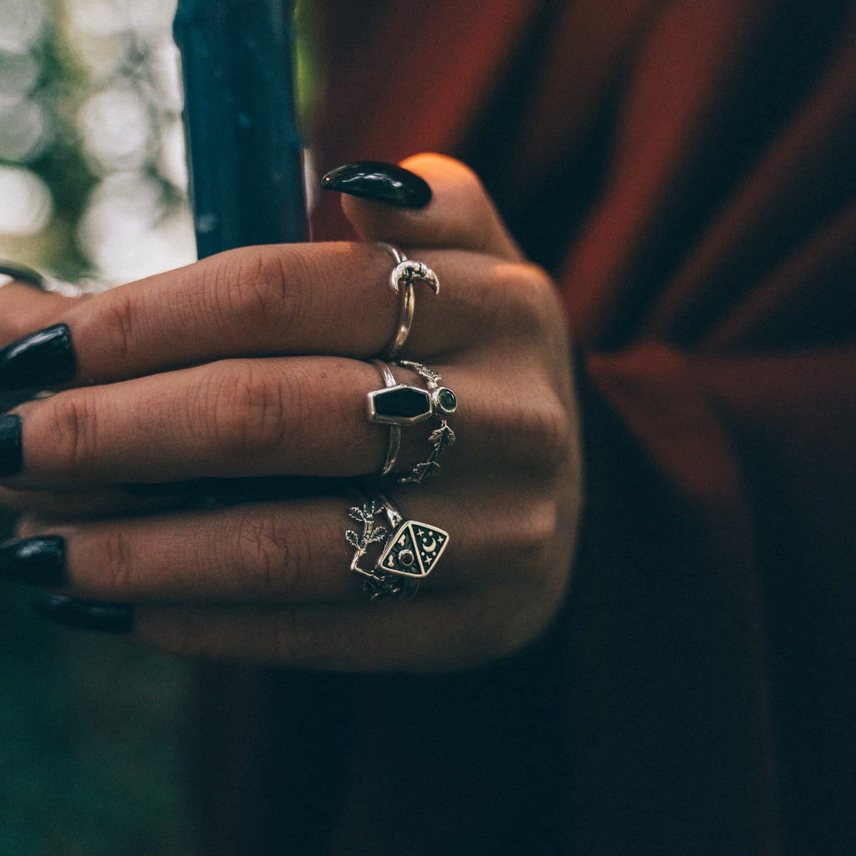 TILL DEATH - Onyx & Sterling Silver Ring