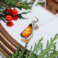 GOLDEN HOUR - Sterling Silver & Baltic Amber Necklace