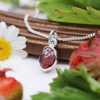 ROSEY - Sterling Silver & Garnet Necklace