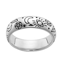 Sterling silver witch witchy ring gothic alternative boho jewellery jewelry