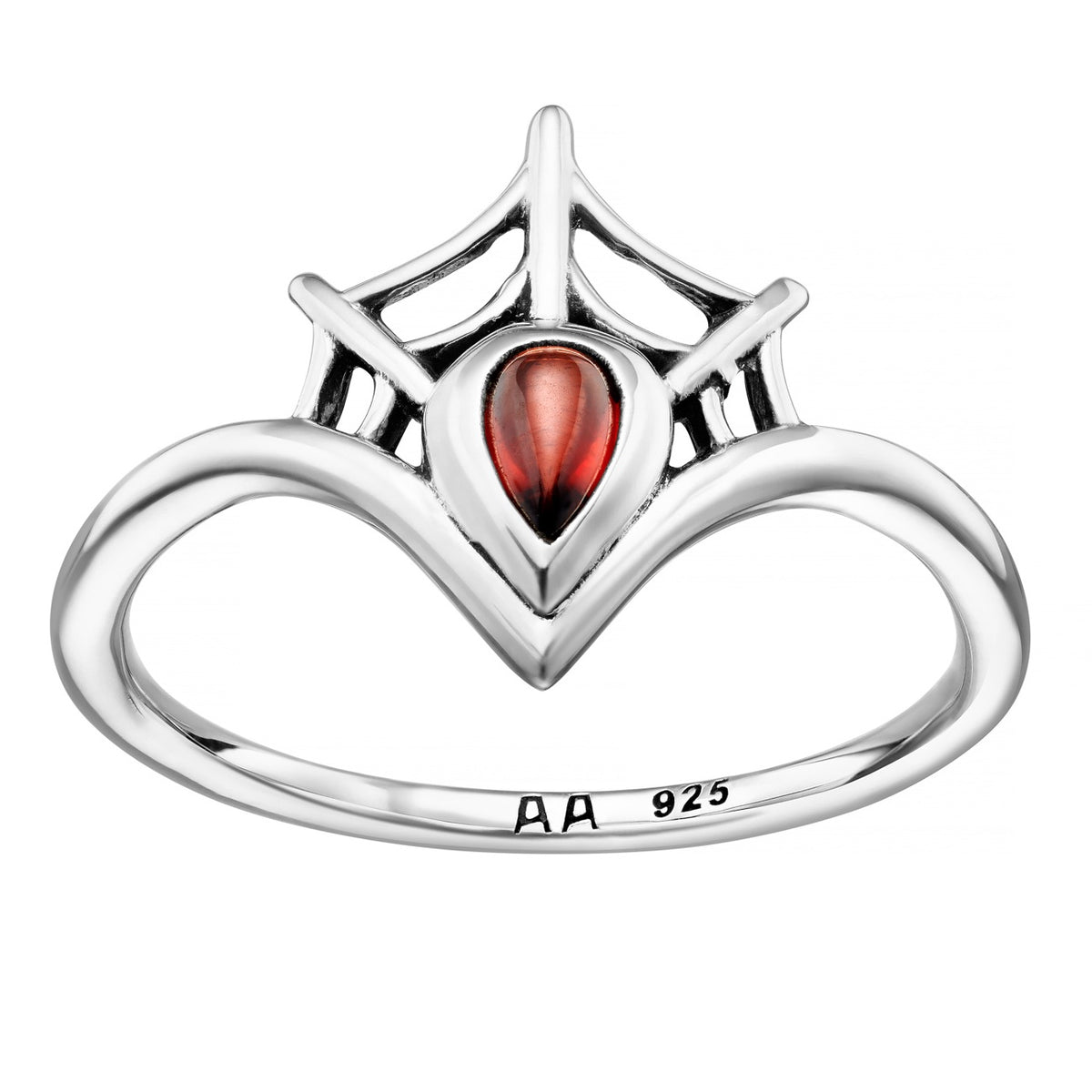 VENOM - Garnet & Sterling Silver Ring